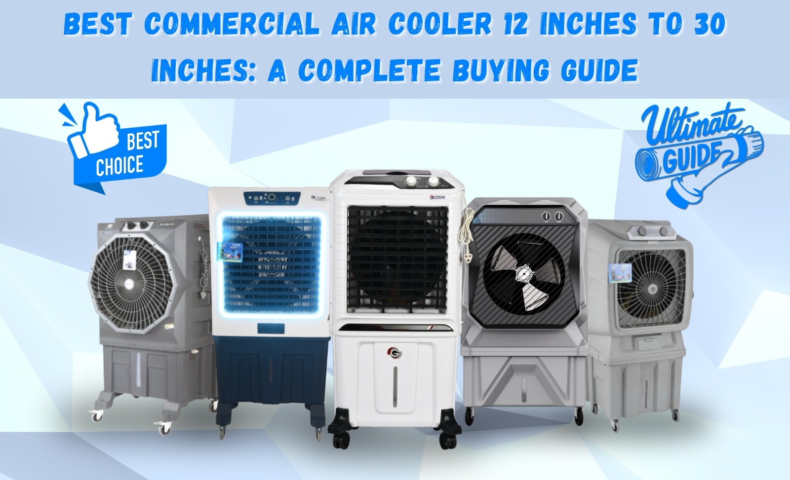 Best Commercial Air Cooler 12 Inches to 30 Inches
