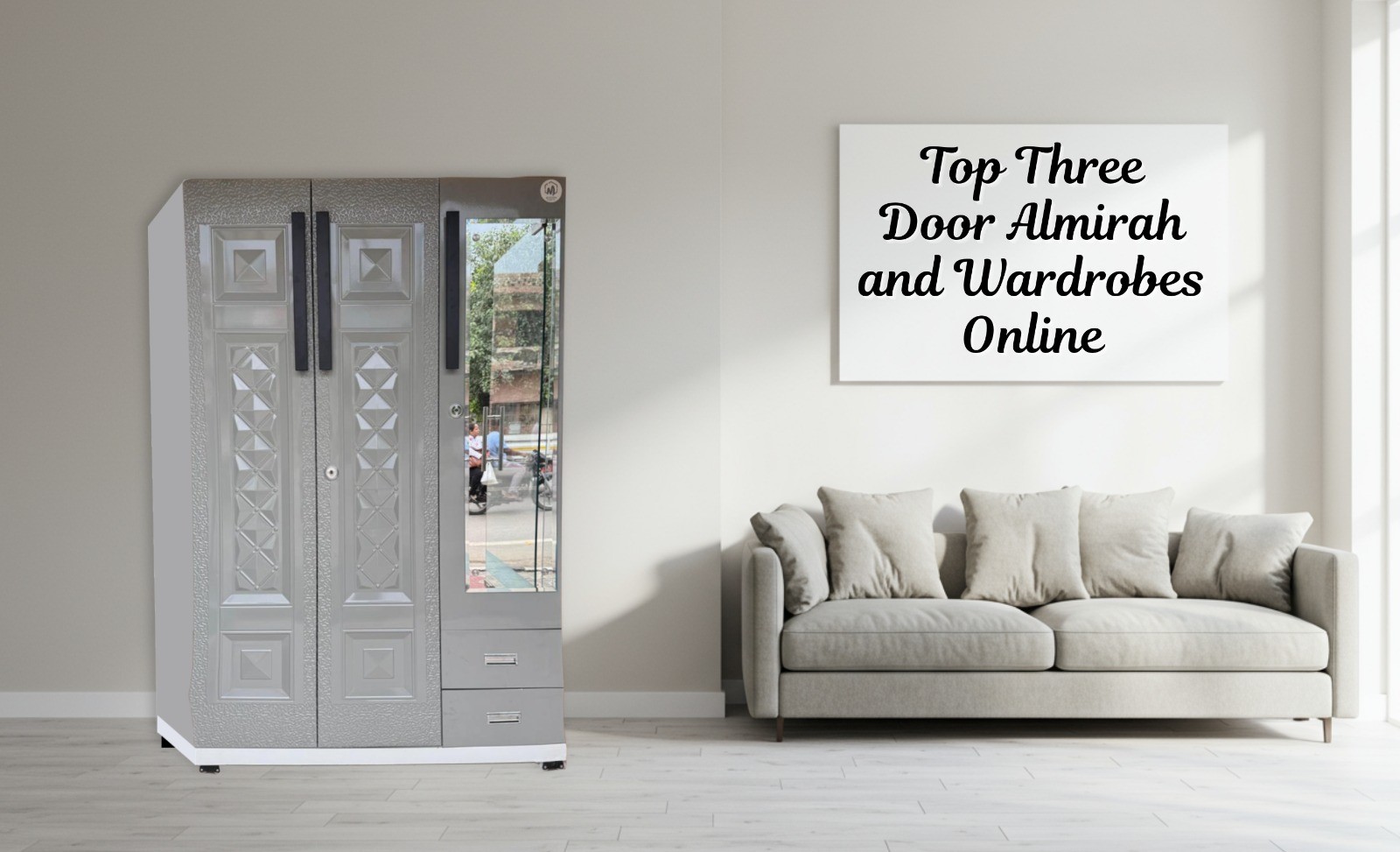 Top Three Door Almirah and Wardrobes Online